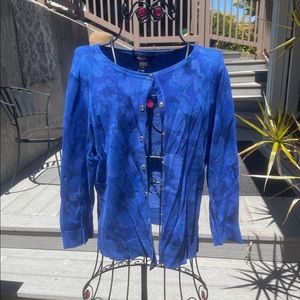 Blue cardigan